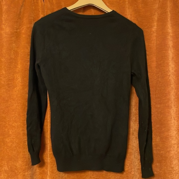 100% Cashmere Charter Club Black Crew Neck Sweater - Picture 2 of 5